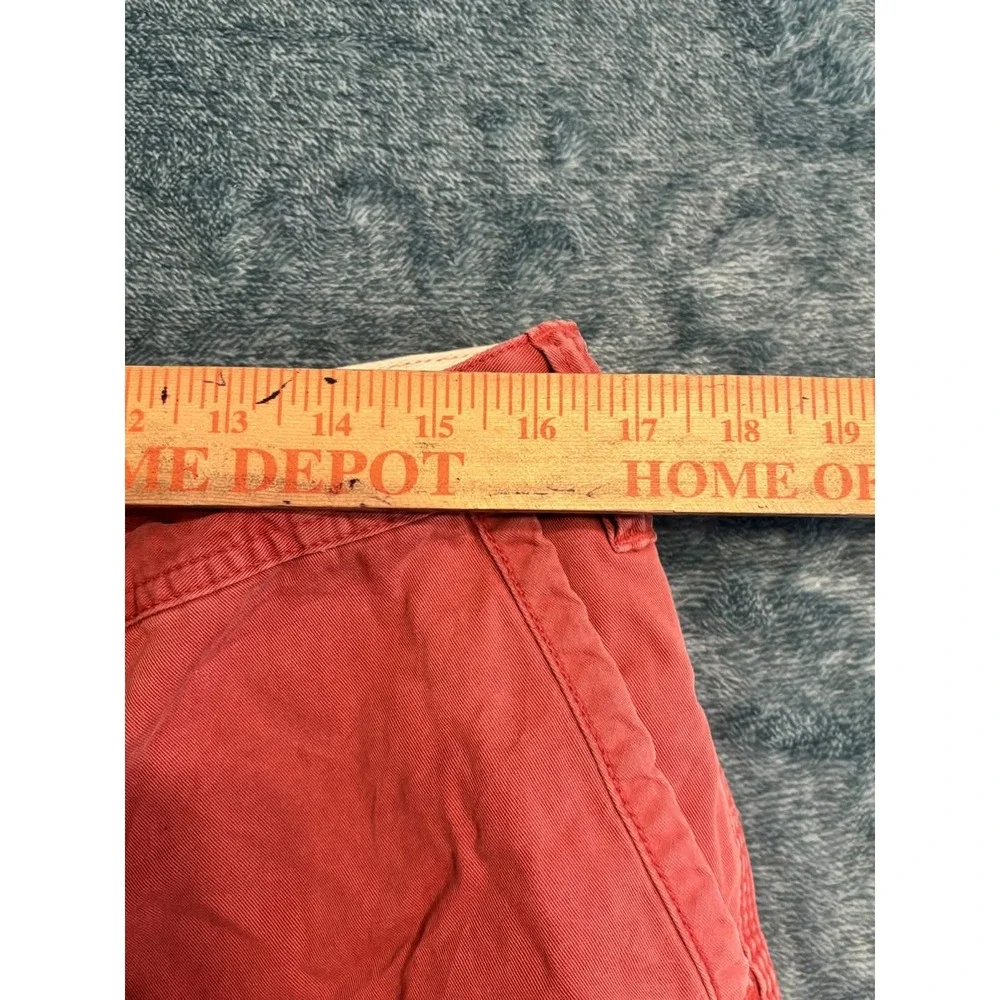 Polo Ralph Lauren Mens 34 Red Relaxed Fit Chino Shorts 100% Cotton 9 Inseam